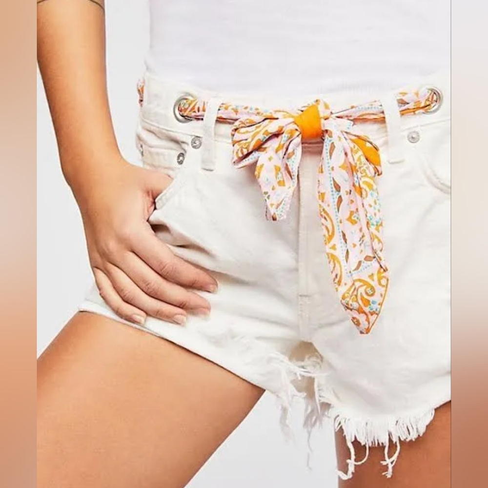 We The Free Sashed & Relaxed Denim Shorts, sz 29, new